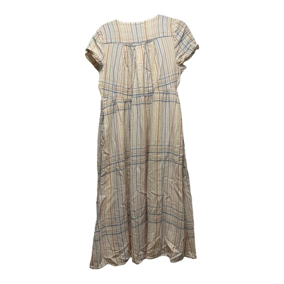 Madewell Striped Maxi Dress in Cream and Blue - Picture 3 of 4
